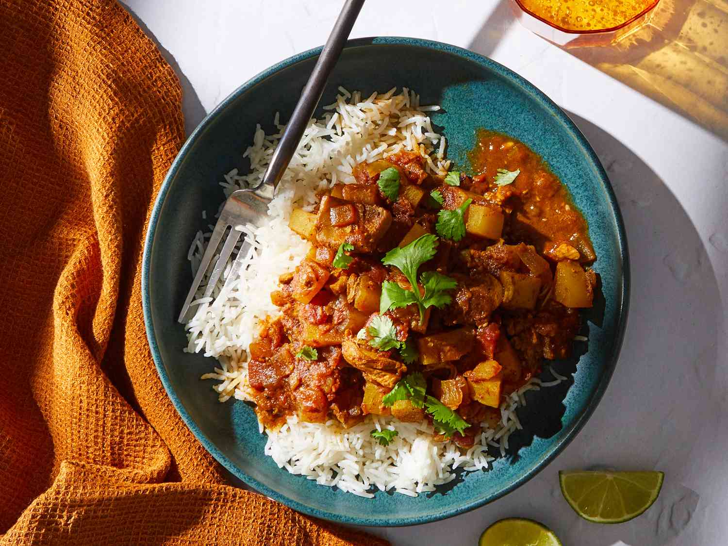 Chicken Vindaloo Curry, Cauli Rice and veg 4 Servings, GF DF K